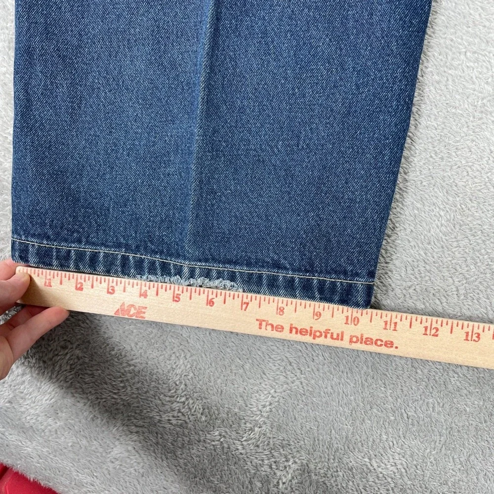Rocawear Jeans Mens 40x34 Blue Baggy Loose Fit Embroidered Logo Denim Y2K Skater